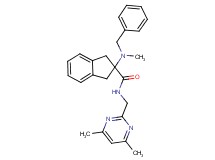 2-[benzyl(methyl)amino]-N-[(4,6-dimethyl-2-pyrimidinyl)methyl]-2-indanecarboxamide