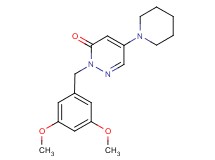 2-(3,5-dimethoxybenzyl)-5-(1-piperidinyl)-3(2H)-pyridazinone