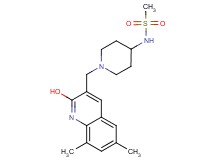 N-{1-[(2-hydroxy-6,8-dimethyl-3-quinolinyl)methyl]-4-piperidinyl}methanesulfonamide