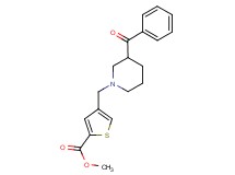 methyl 4-[(3-benzoyl-1-piperidinyl)methyl]-2-thiophenecarboxylate