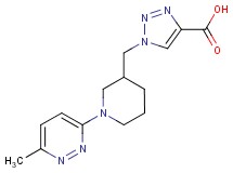 1-{[1-(6-methylpyridazin-3-yl)piperidin-3-yl]methyl}-1H-1,2,3-triazole-4-carboxylic acid