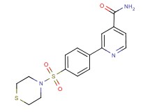 2-[4-(thiomorpholin-4-ylsulfonyl)phenyl]isonicotinamide