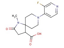 8-(3-fluoropyridin-4-yl)-1-methyl-2-oxo-1,8-diazaspiro[4.5]decane-4-carboxylic acid