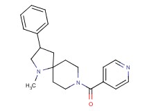 8-isonicotinoyl-1-methyl-3-phenyl-1,8-diazaspiro[4.5]decane