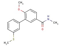 6-methoxy-N-methyl-3'-(methylthio)biphenyl-3-carboxamide