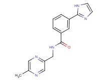 3-(1H-imidazol-2-yl)-N-[(5-methylpyrazin-2-yl)methyl]benzamide
