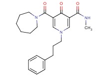 5-(1-azepanylcarbonyl)-N-methyl-4-oxo-1-(3-phenylpropyl)-1,4-dihydro-3-pyridinecarboxamide