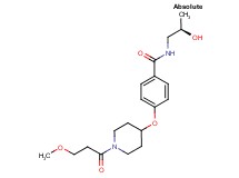 N-[(2R)-2-hydroxypropyl]-4-{[1-(3-methoxypropanoyl)piperidin-4-yl]oxy}benzamide