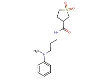 N-{3-[methyl(phenyl)amino]propyl}tetrahydrothiophene-3-carboxamide 1,1-dioxide