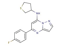 5-(4-fluorophenyl)-N-(tetrahydro-3-thienyl)pyrazolo[1,5-a]pyrimidin-7-amine