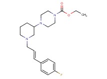 ethyl 4-{1-[(2E)-3-(4-fluorophenyl)-2-propen-1-yl]-3-piperidinyl}-1-piperazinecarboxylate