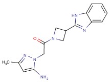 1-{2-[3-(1H-benzimidazol-2-yl)azetidin-1-yl]-2-oxoethyl}-3-methyl-1H-pyrazol-5-amine
