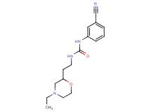 N-(3-cyanophenyl)-N'-[2-(4-ethylmorpholin-2-yl)ethyl]urea