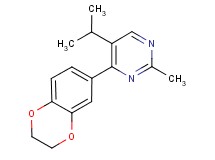 4-(2,3-dihydro-1,4-benzodioxin-6-yl)-5-isopropyl-2-methylpyrimidine