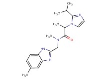 2-(2-isopropyl-1H-imidazol-1-yl)-N-methyl-N-[(5-methyl-1H-benzimidazol-2-yl)methyl]propanamide