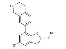 1-[5-chloro-7-(1,2,3,4-tetrahydroisoquinolin-7-yl)-2,3-dihydro-1-benzofuran-2-yl]methanamine