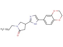 1-allyl-4-[5-(2,3-dihydro-1,4-benzodioxin-6-yl)-1H-imidazol-2-yl]-2-pyrrolidinone