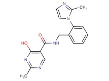 4-hydroxy-2-methyl-N-[2-(2-methyl-1H-imidazol-1-yl)benzyl]pyrimidine-5-carboxamide