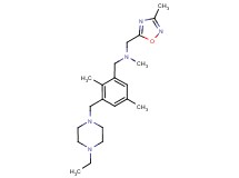 1-{3-[(4-ethylpiperazin-1-yl)methyl]-2,5-dimethylphenyl}-N-methyl-N-[(3-methyl-1,2,4-oxadiazol-5-yl)methyl]methanamine