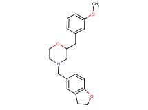 4-(2,3-dihydro-1-benzofuran-5-ylmethyl)-2-(3-methoxybenzyl)morpholine