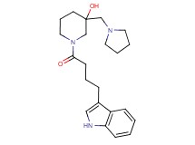 1-[4-(1H-indol-3-yl)butanoyl]-3-(pyrrolidin-1-ylmethyl)piperidin-3-ol