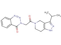 3-[2-(3-isopropyl-1,4,6,7-tetrahydro-5H-pyrazolo[4,3-c]pyridin-5-yl)-2-oxoethyl]-1,2,3-benzotriazin-4(3H)-one