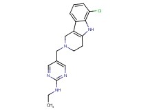5-[(6-chloro-1,3,4,5-tetrahydro-2H-pyrido[4,3-b]indol-2-yl)methyl]-N-ethyl-2-pyrimidinamine