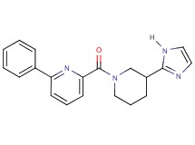2-{[3-(1H-imidazol-2-yl)-1-piperidinyl]carbonyl}-6-phenylpyridine