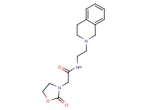 N-[2-(3,4-dihydroisoquinolin-2(1H)-yl)ethyl]-2-(2-oxo-1,3-oxazolidin-3-yl)acetamide