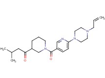 1-(1-{[6-(4-allylpiperazin-1-yl)pyridin-3-yl]carbonyl}piperidin-3-yl)-3-methylbutan-1-one