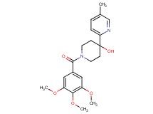 4-(5-methylpyridin-2-yl)-1-(3,4,5-trimethoxybenzoyl)piperidin-4-ol