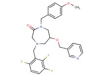1-(4-methoxybenzyl)-6-(3-pyridinylmethoxy)-4-(2,3,6-trifluorobenzyl)-1,4-diazepan-2-one