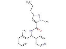 1-methyl-N-[(2-methylphenyl)(4-pyridinyl)methyl]-3-propyl-1H-pyrazole-5-carboxamide