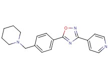 4-{5-[4-(1-piperidinylmethyl)phenyl]-1,2,4-oxadiazol-3-yl}pyridine