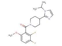 1-(2,3-difluoro-6-methoxybenzoyl)-4-(1-isopropyl-1H-imidazol-2-yl)piperidine
