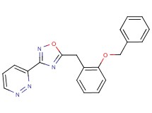 3-{5-[2-(benzyloxy)benzyl]-1,2,4-oxadiazol-3-yl}pyridazine