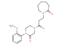 1-{3-[4-(2-methoxyphenyl)-3-oxo-1-piperazinyl]-3-oxopropyl}-2-azepanone