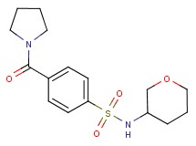 4-(1-pyrrolidinylcarbonyl)-N-(tetrahydro-2H-pyran-3-yl)benzenesulfonamide