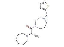1-[2-(1-azepanyl)propanoyl]-4-(2-thienylmethyl)-1,4-diazepane