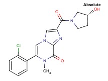 6-(2-chlorophenyl)-2-{[(3R)-3-hydroxypyrrolidin-1-yl]carbonyl}-7-methylimidazo[1,2-a]pyrazin-8(7H)-one