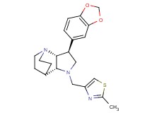 (2R*,3S*,6R*)-3-(1,3-benzodioxol-5-yl)-5-[(2-methyl-1,3-thiazol-4-yl)methyl]-1,5-diazatricyclo[5.2.2.0~2,6~]undecane