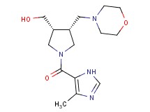 [(3R*,4R*)-1-[(4-methyl-1H-imidazol-5-yl)carbonyl]-4-(4-morpholinylmethyl)-3-pyrrolidinyl]methanol