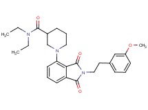 N,N-diethyl-1-{2-[2-(3-methoxyphenyl)ethyl]-1,3-dioxo-2,3-dihydro-1H-isoindol-4-yl}-3-piperidinecarboxamide