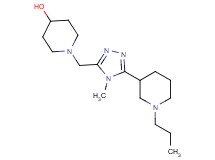 1-{[4-methyl-5-(1-propylpiperidin-3-yl)-4H-1,2,4-triazol-3-yl]methyl}piperidin-4-ol