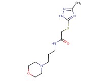 2-[(3-methyl-1H-1,2,4-triazol-5-yl)thio]-N-(3-morpholin-4-ylpropyl)acetamide
