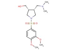 {(3R*,4R*)-1-[(3,4-dimethoxyphenyl)sulfonyl]-4-[(dimethylamino)methyl]-3-pyrrolidinyl}methanol