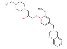 1-(4-ethyl-1-piperazinyl)-3-(4-{[ethyl(4-pyridinylmethyl)amino]methyl}-2-methoxyphenoxy)-2-propanol