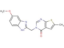 3-[(5-methoxy-1H-benzimidazol-2-yl)methyl]-6-methylthieno[2,3-d]pyrimidin-4(3H)-one