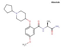 N-[(1S)-2-amino-1-methyl-2-oxoethyl]-2-[(1-cyclopentyl-4-piperidinyl)oxy]-5-methoxybenzamide