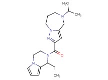 2-[(1-ethyl-3,4-dihydropyrrolo[1,2-a]pyrazin-2(1H)-yl)carbonyl]-5-isopropyl-5,6,7,8-tetrahydro-4H-pyrazolo[1,5-a][1,4]diazepine